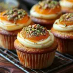 Delicious apricot pistachio truffles arranged on a plate