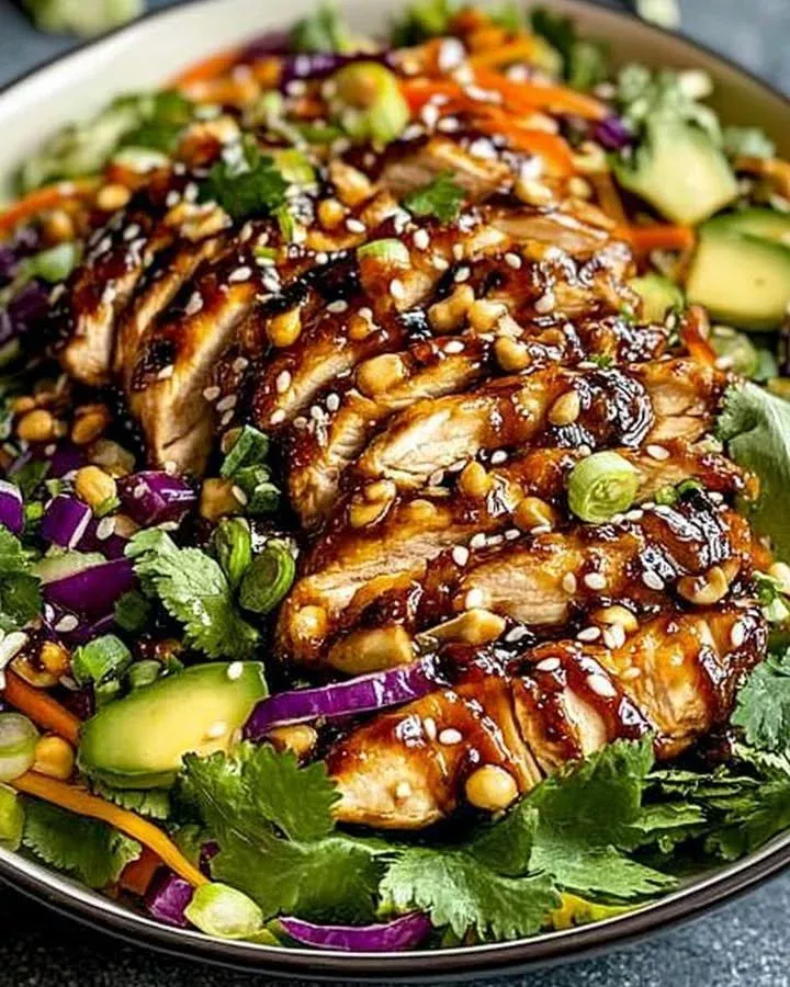 Asian Crunchy Sesame Chicken Salad