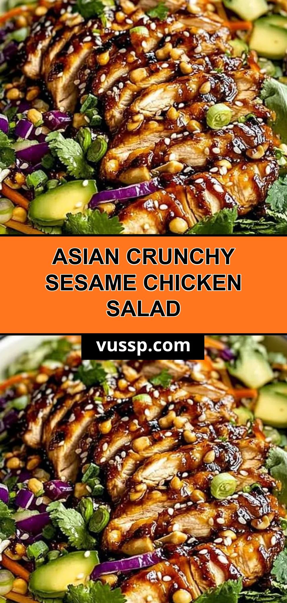 Asian Crunchy Sesame Chicken Salad