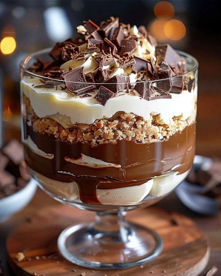 Baileys Infused Chocolate Cheesecake Trifle