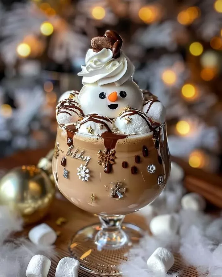Baileys Snowman Ice Cream Cocktail