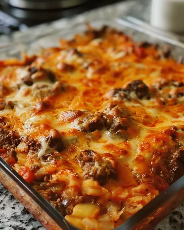 Beef and Cabbage Bake