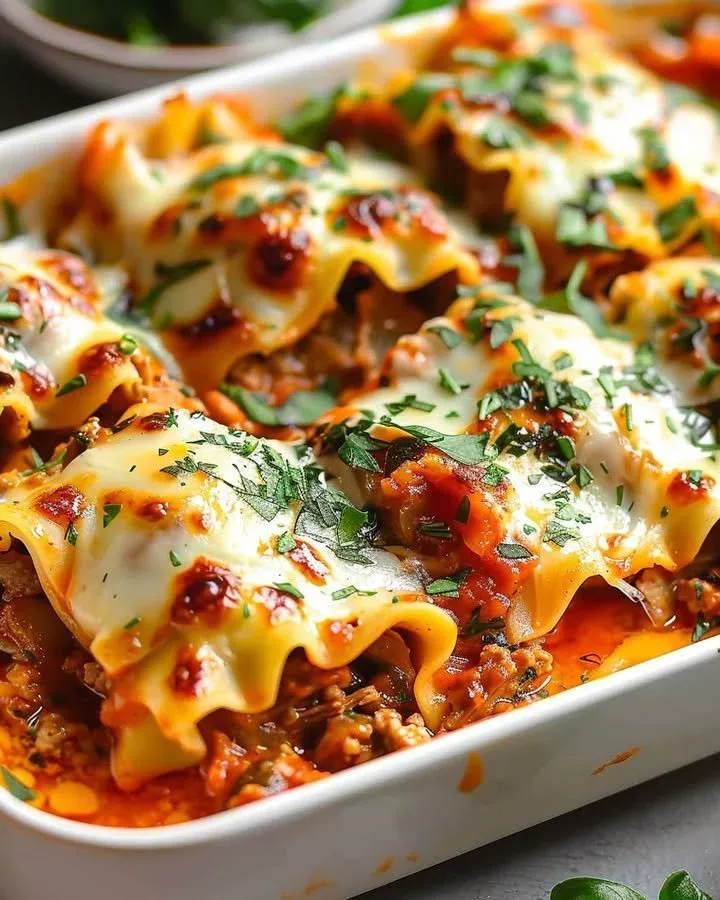 Beefy Zesty Lasagna Rolls