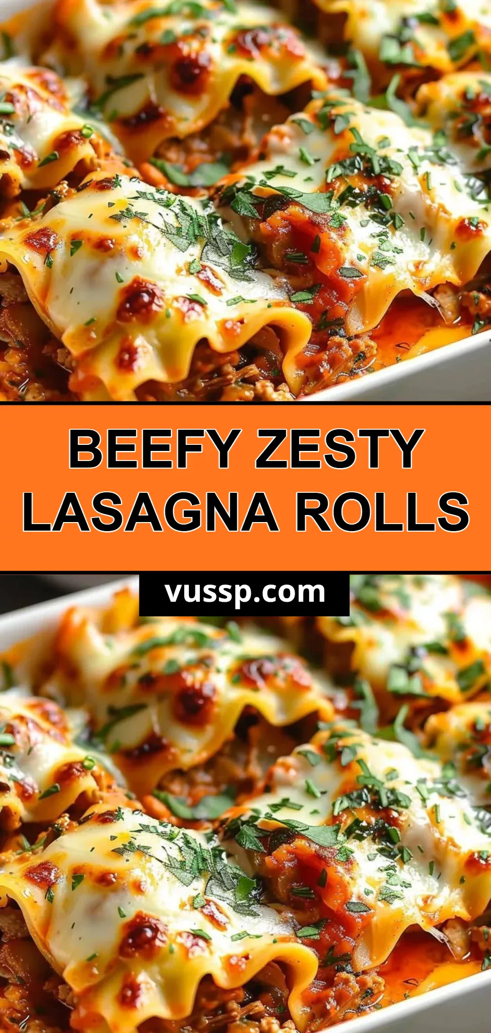Beefy Zesty Lasagna Rolls