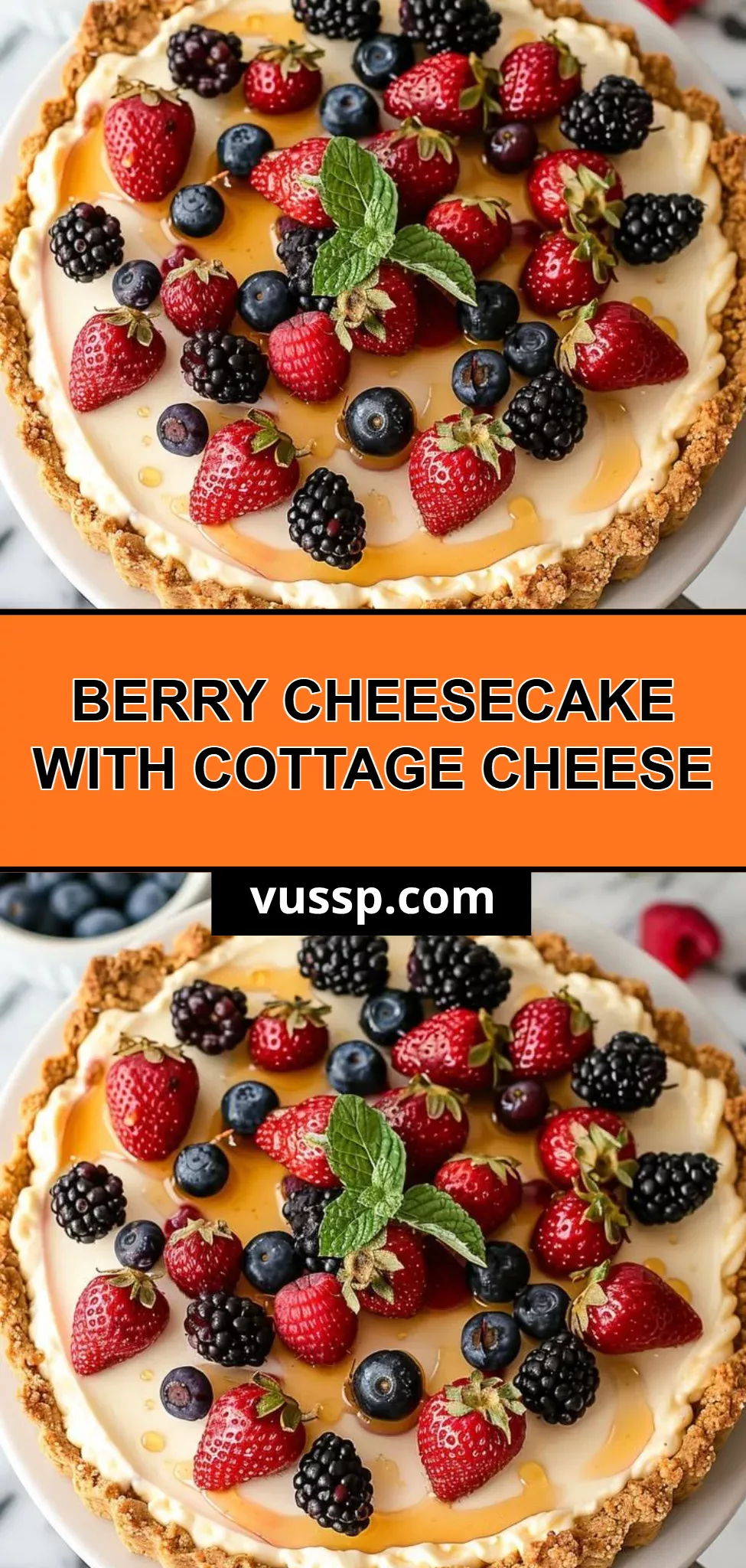 Berry Cheesecake with Cottage Cheese