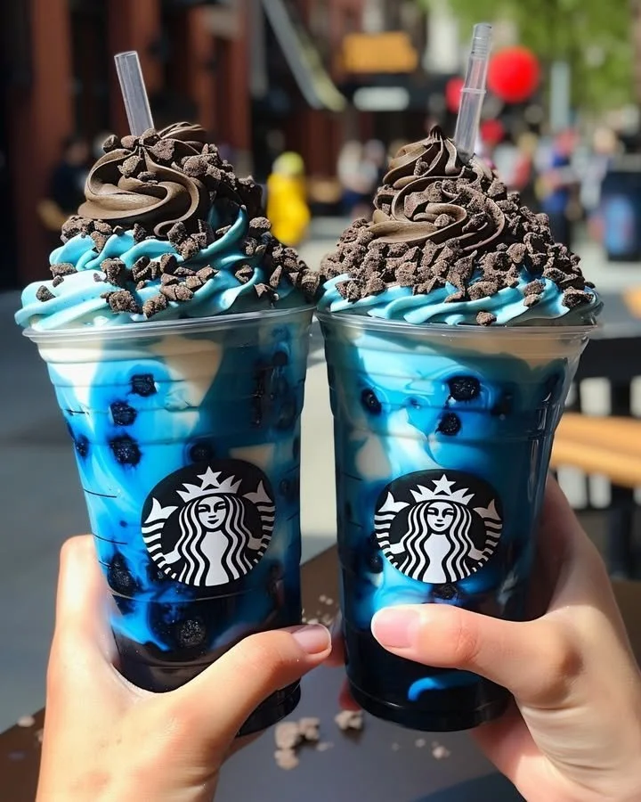 Blue Cookies and Cream Frappuccino Dip