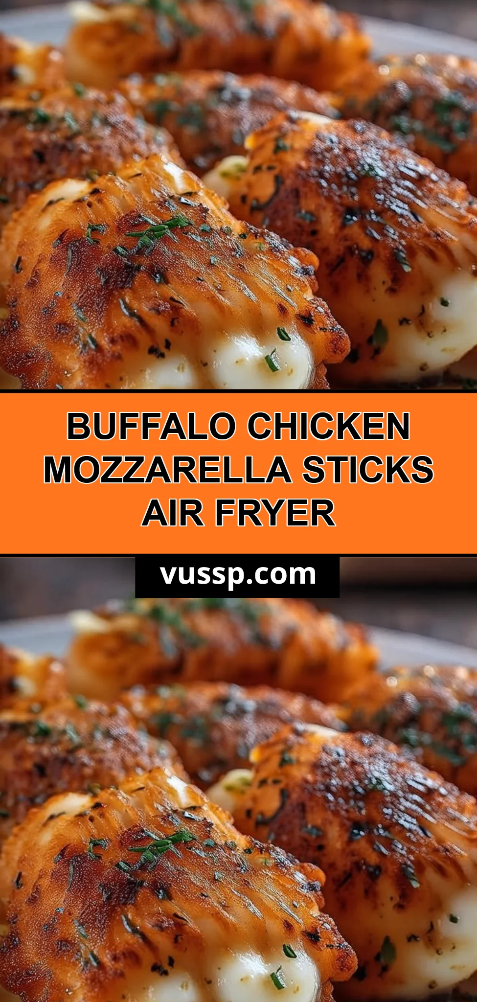 Buffalo Chicken Mozzarella Sticks Air Fryer