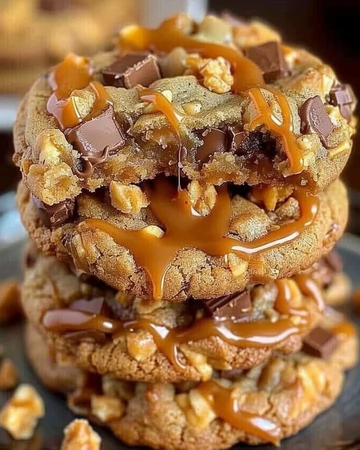 Butterfinger Caramel Crunch Cookies
