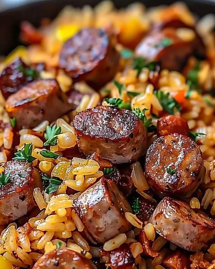 Cajun Sausage Rice Skillet