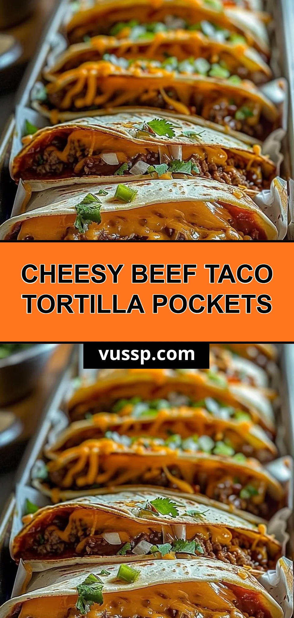 Cheesy Beef Taco Tortilla Pockets