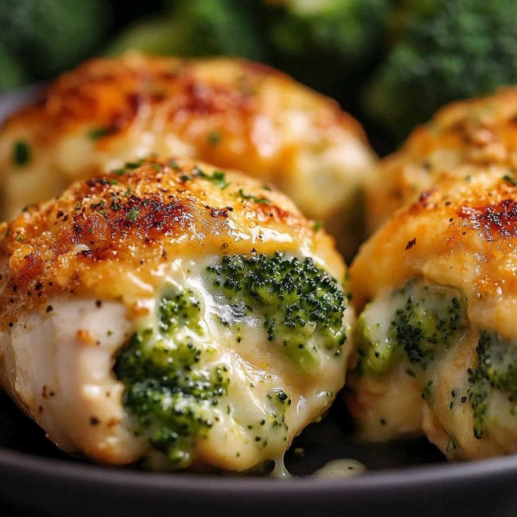 Cheesy Broccoli Stuffed Chicken