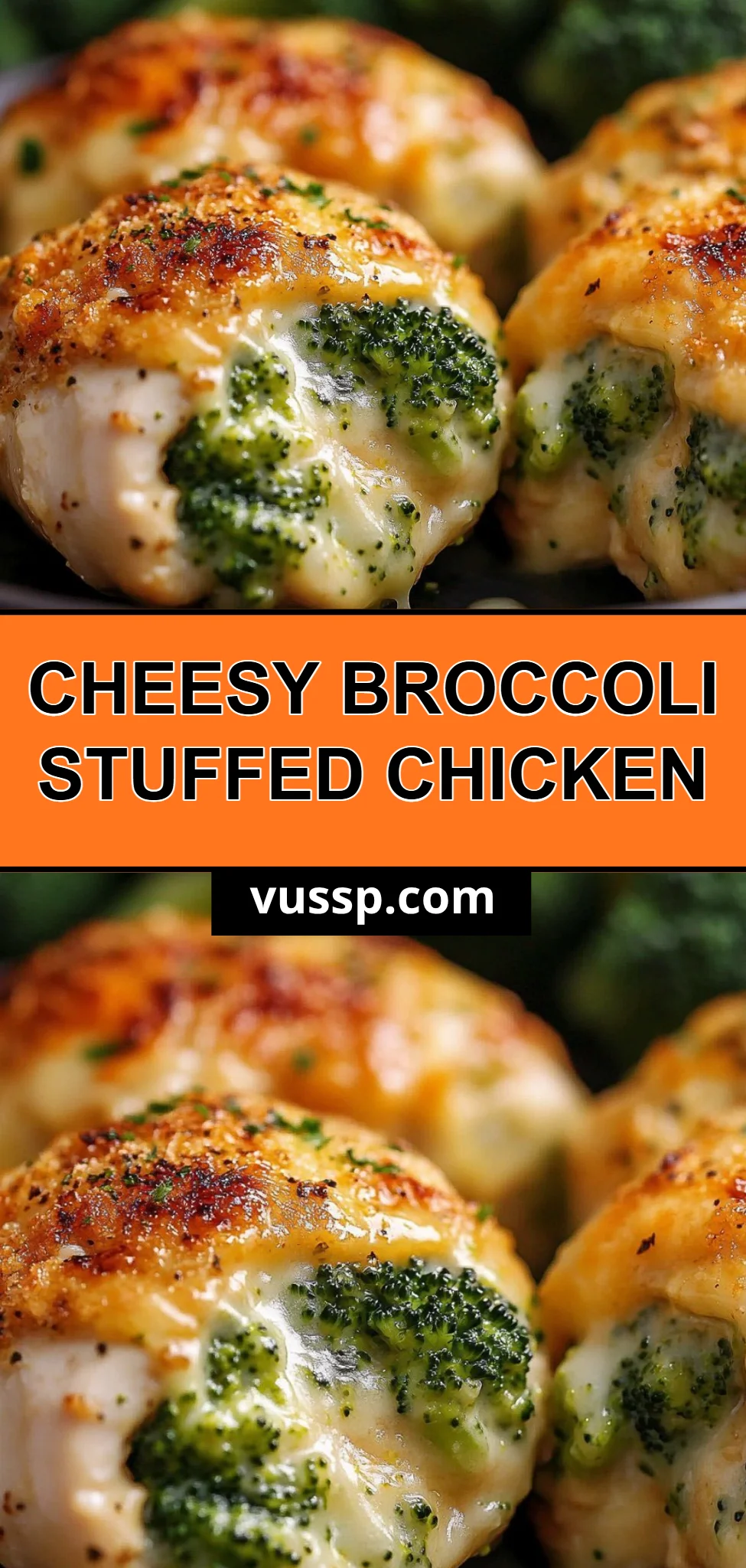 Cheesy Broccoli Stuffed Chicken