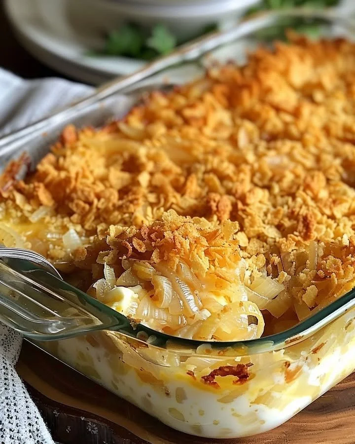 Cheesy Vidalia Onion Bake