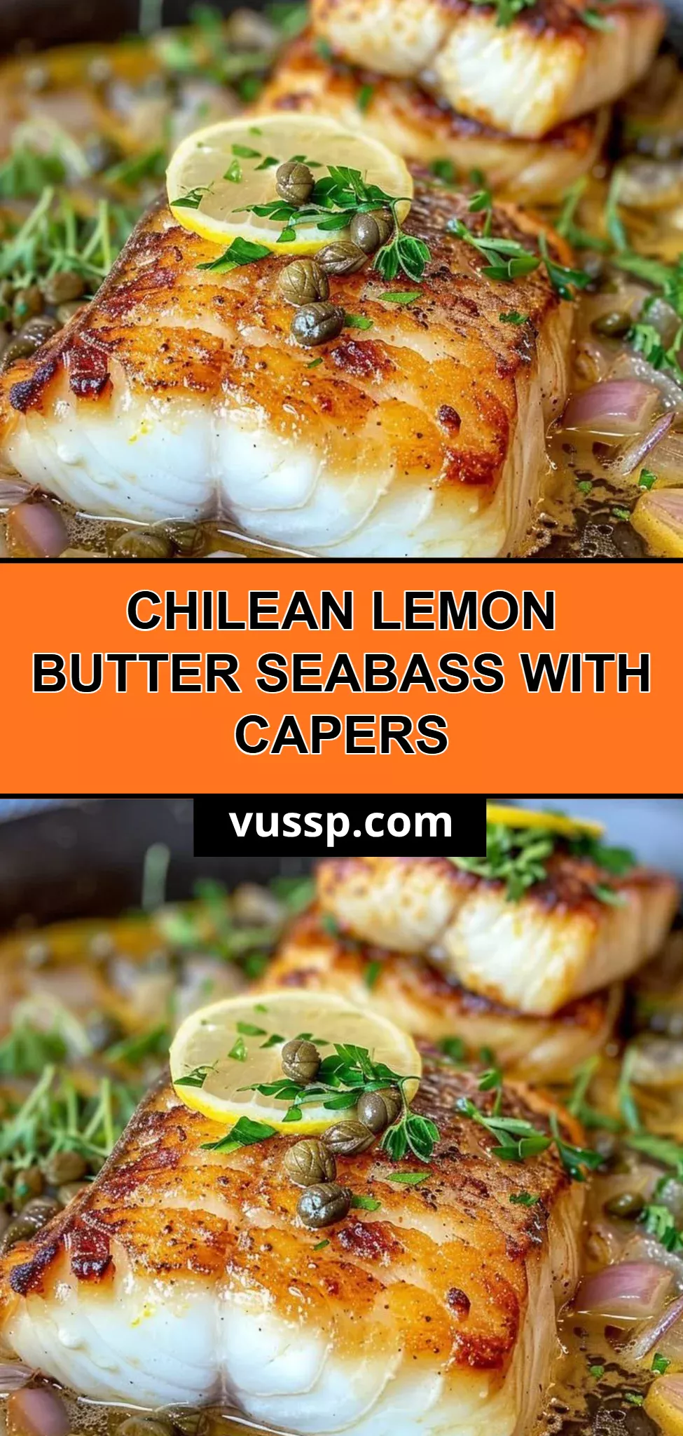 Chilean Lemon Butter Seabass with Capers