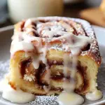 Delicious Cinnamon Swirl Poke Cake with a rich cinnamon sauce drizzle