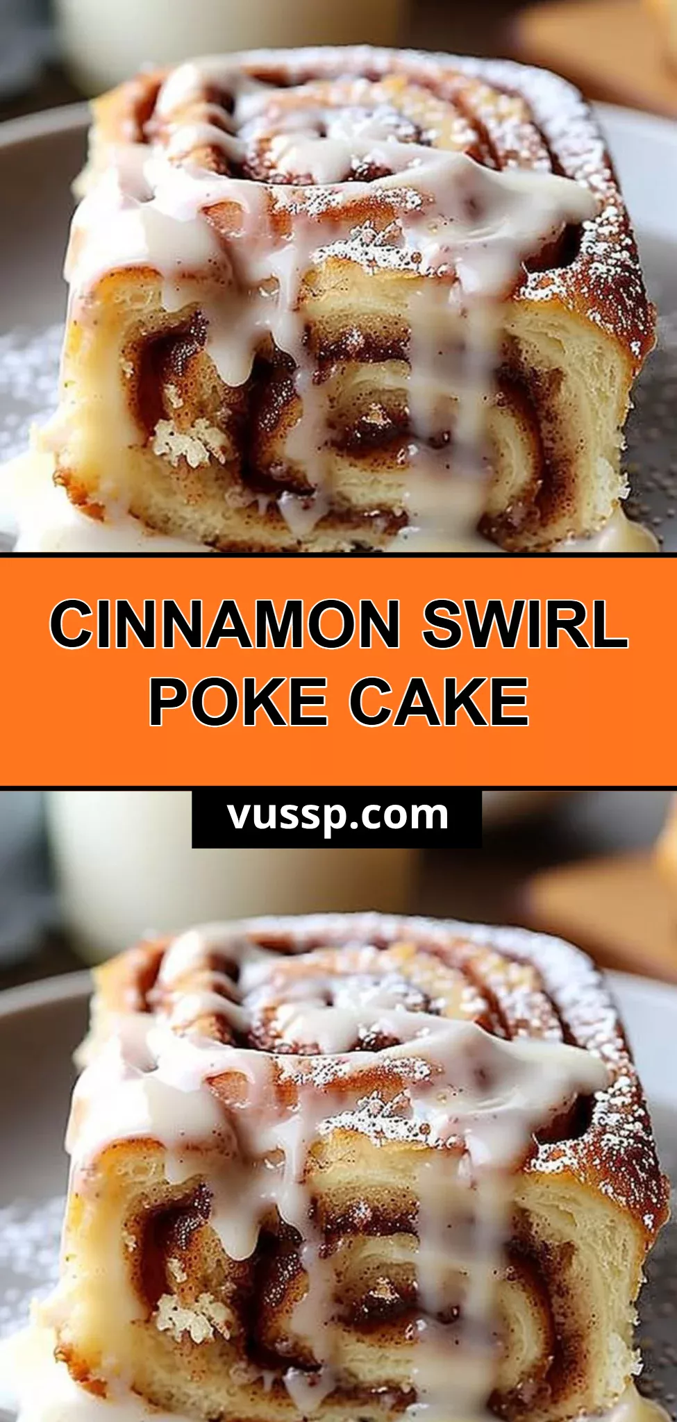 Cinnamon Swirl Poke Cake
