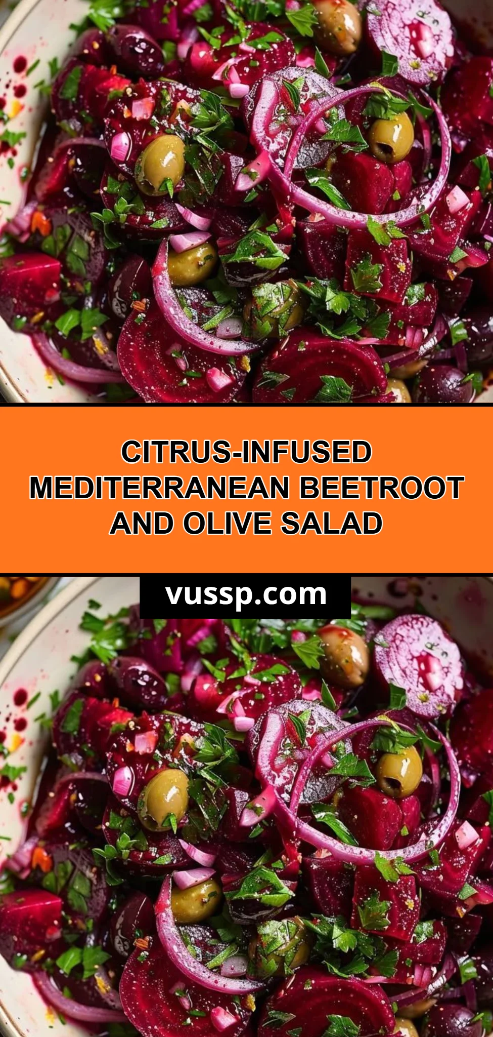 Citrus-Infused Mediterranean Beetroot and Olive Salad