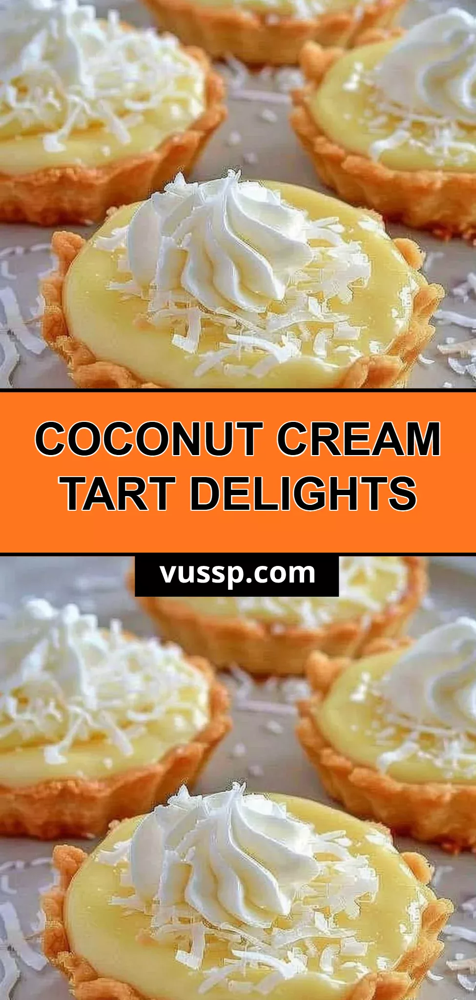 Coconut Cream Tart Delights
