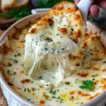 Delicious smoked mozzarella fondue recipe inspired by Olive Garden.