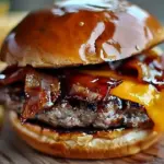Juicy Crack Burgers topped with fresh ingredients and served on a toasted bun
