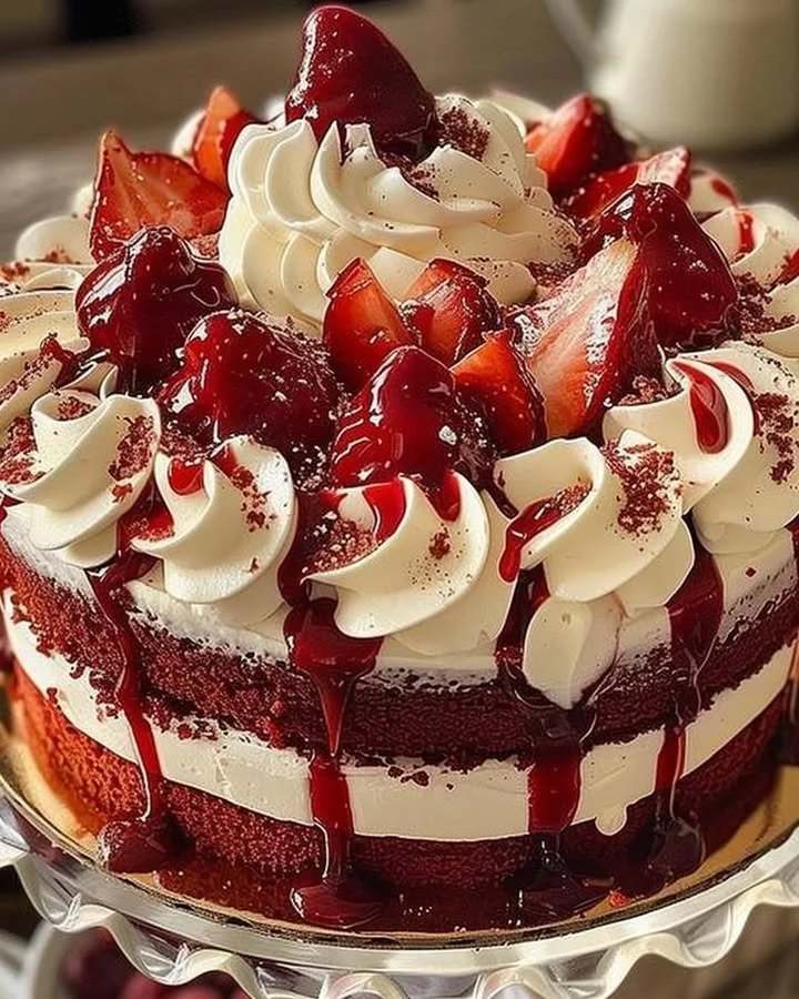 Cream Cheese Frosted Red Velvet Cake