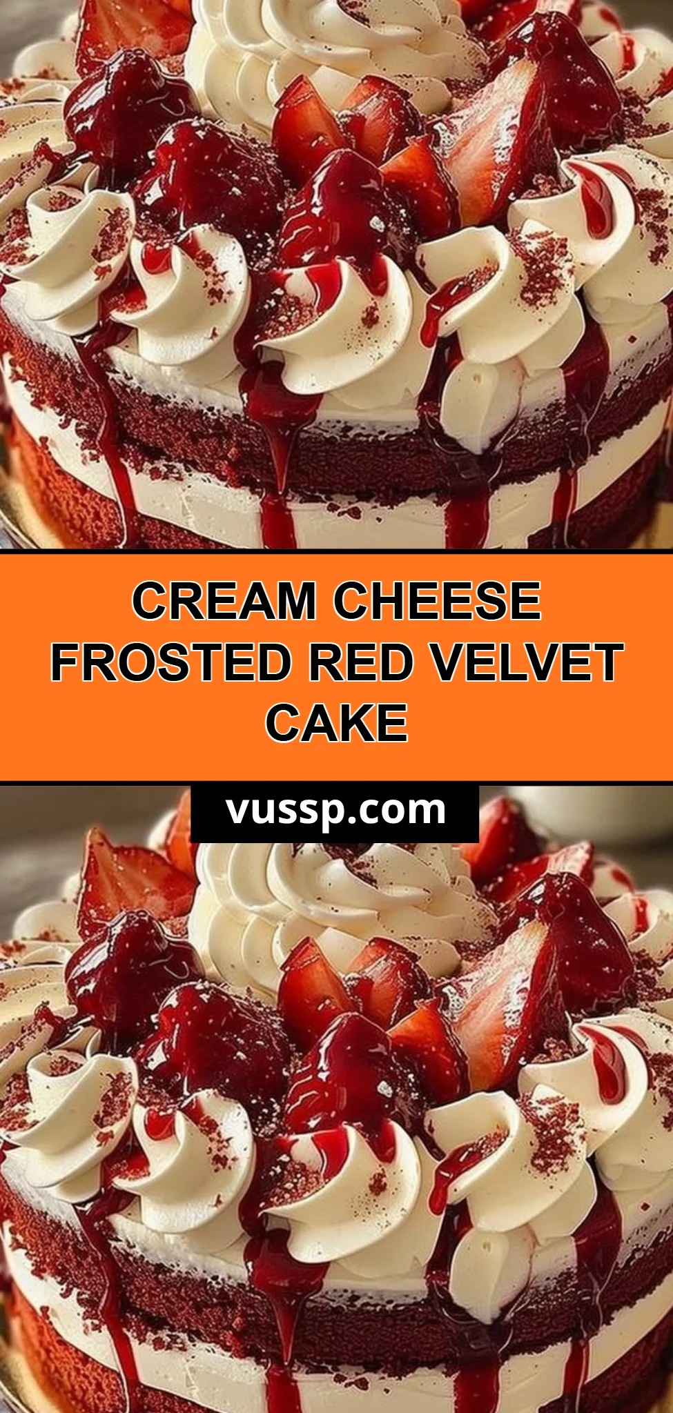 Cream Cheese Frosted Red Velvet Cake