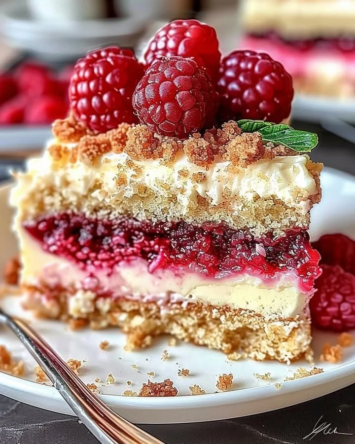 Cream Cheese Raspberry Coffee Cake