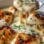 Creamy Asiago chicken skillet with spinach and sun-dried tomatoes