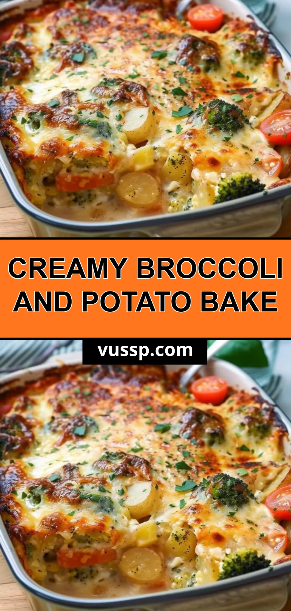 Creamy Broccoli and Potato Bake