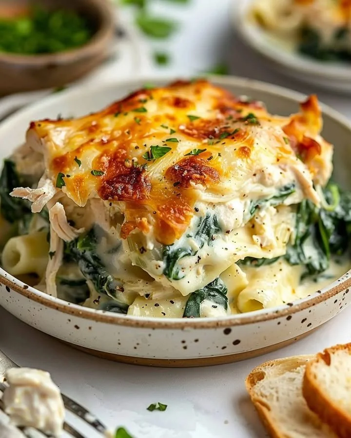 Creamy Chicken and Spinach Bake