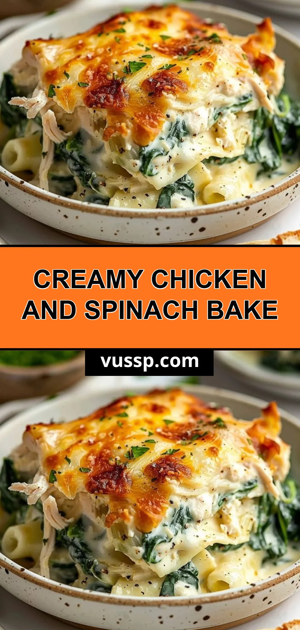 Creamy Chicken and Spinach Bake