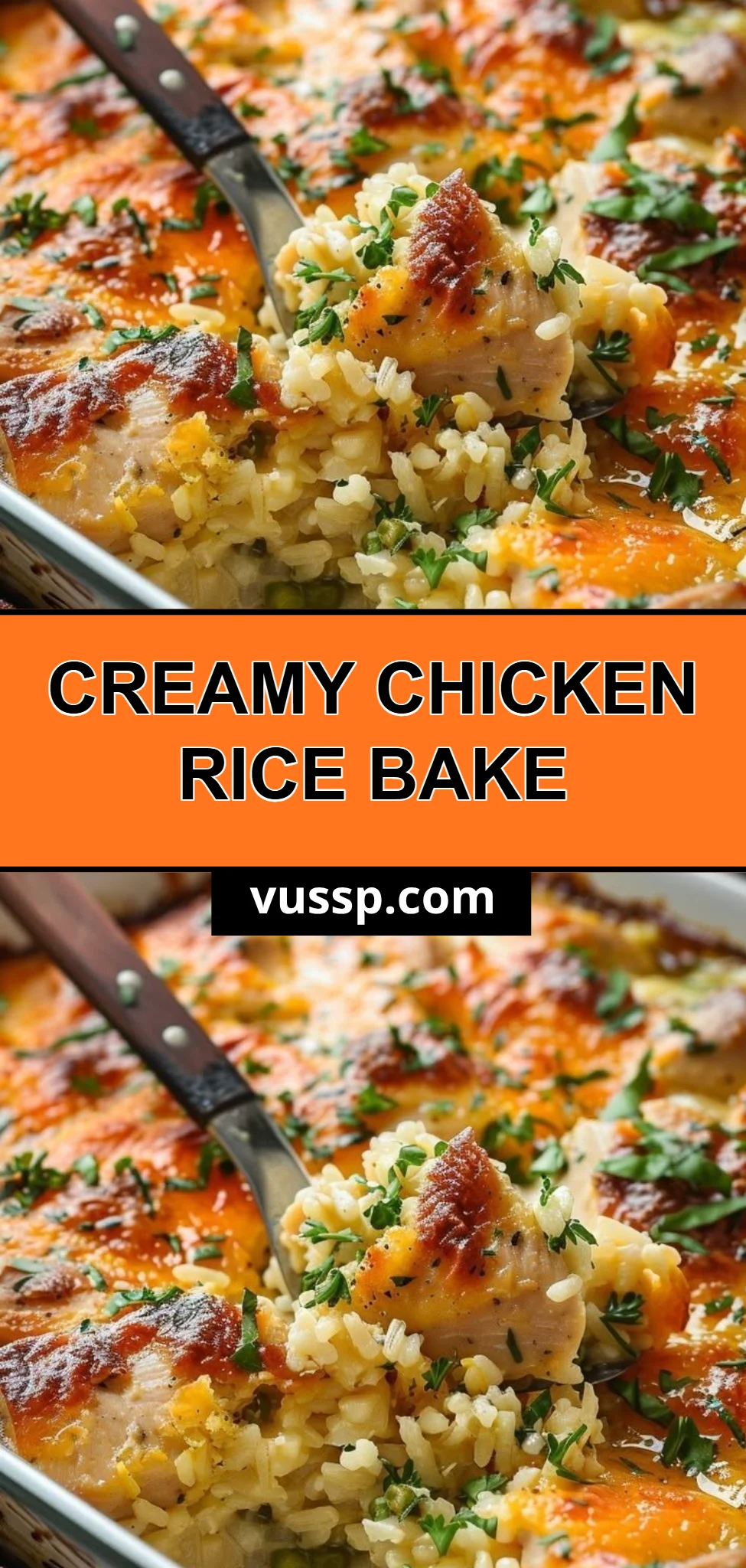Creamy Chicken Rice Bake