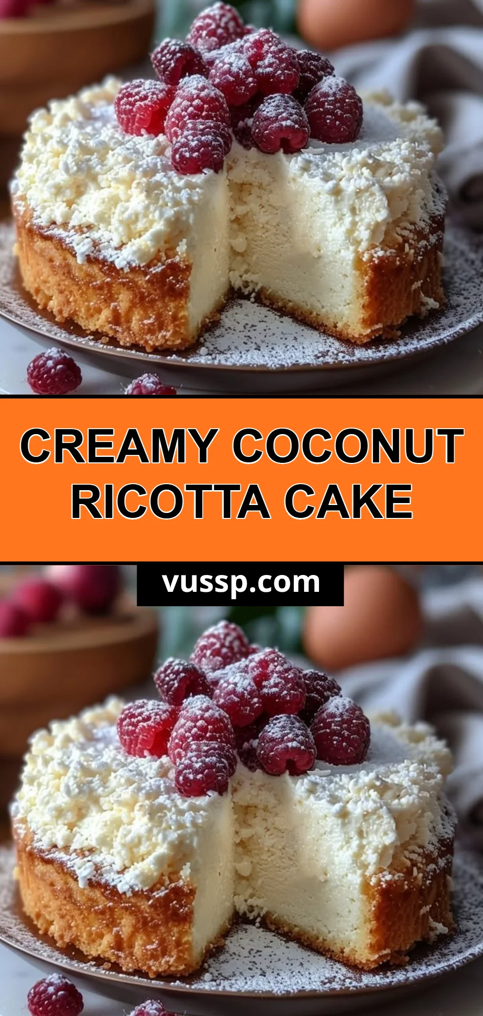 Creamy Coconut Ricotta Cake