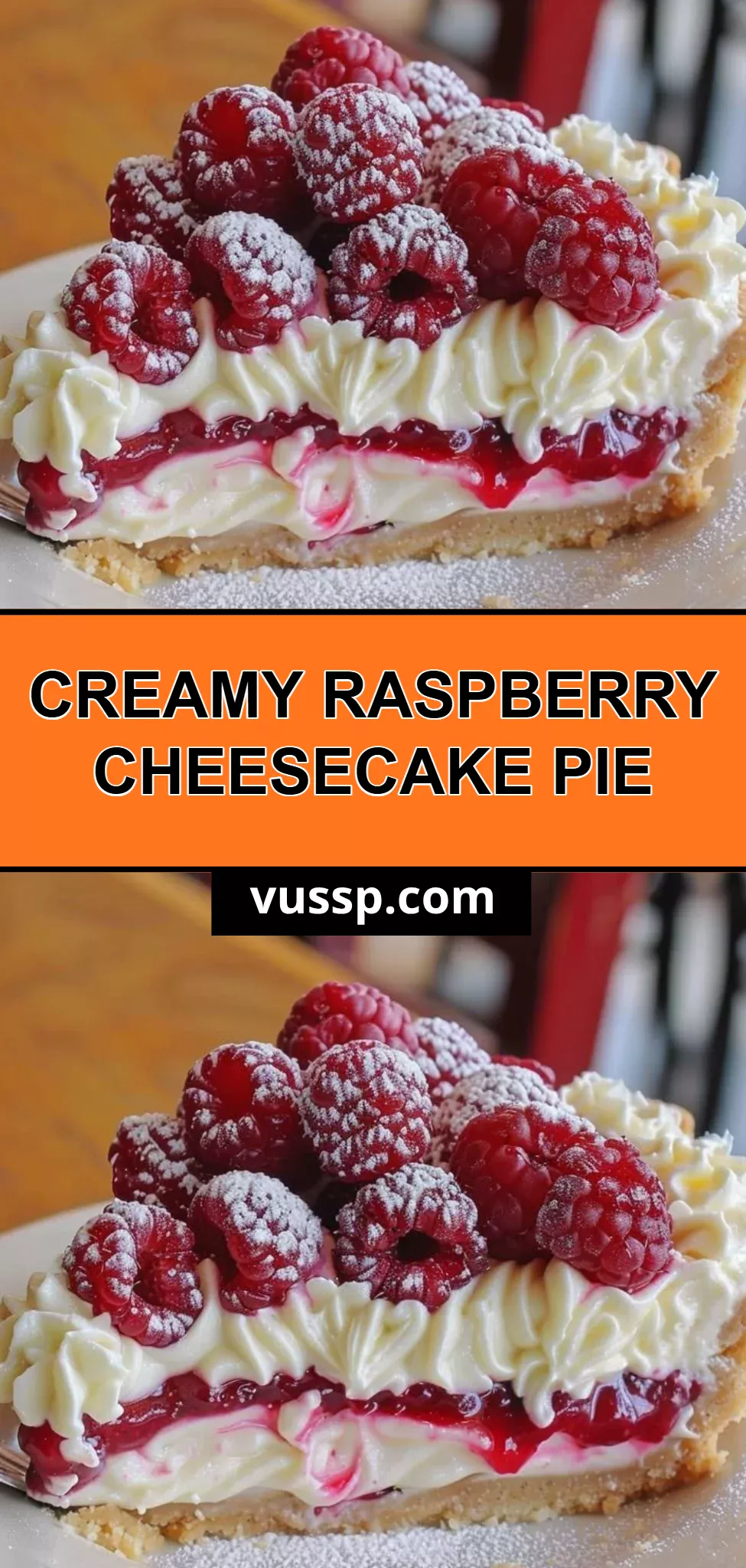Creamy Raspberry Cheesecake Pie