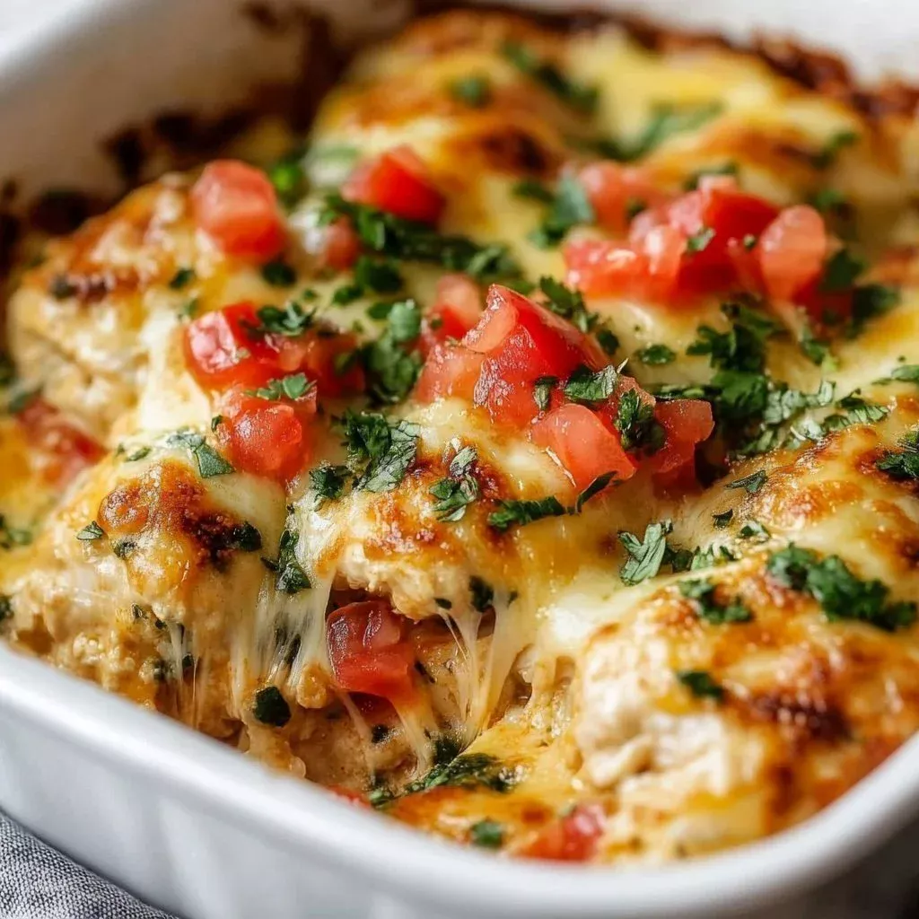 Creamy Salsa Chicken Bake