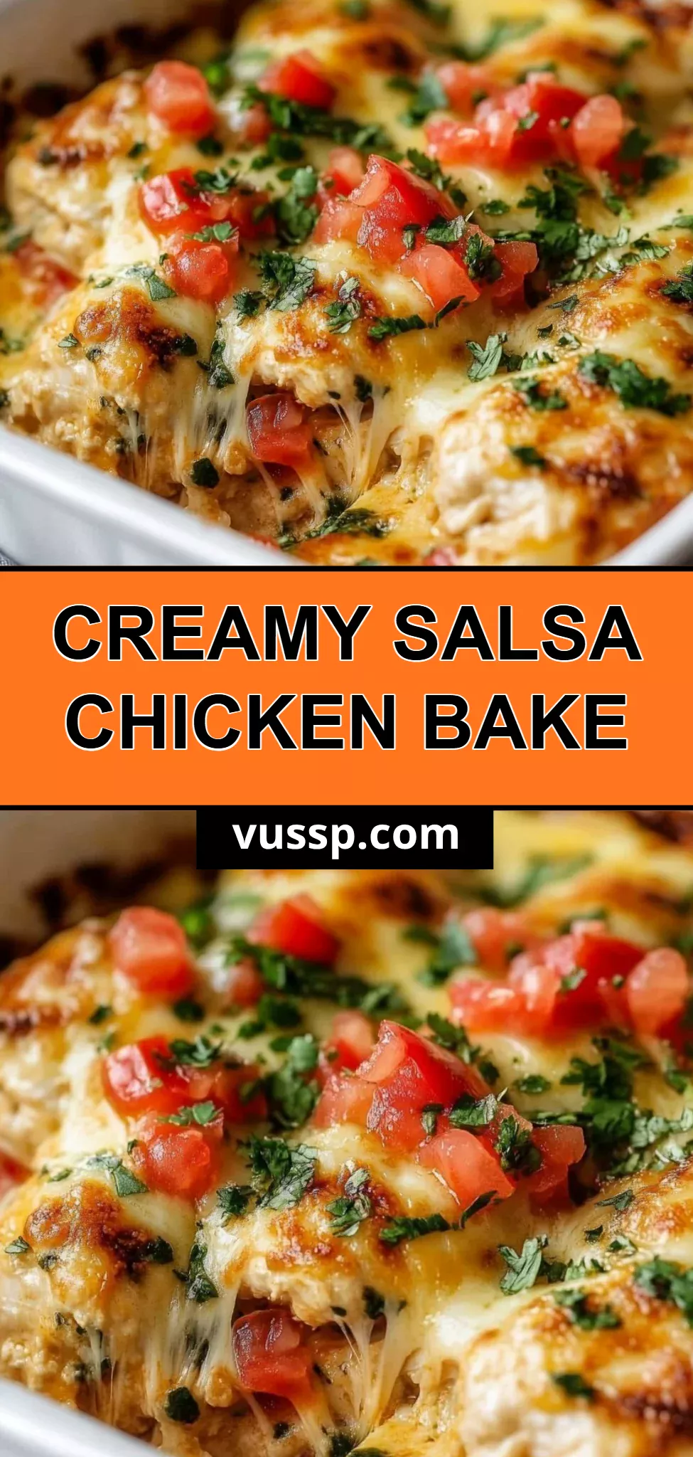 Creamy Salsa Chicken Bake