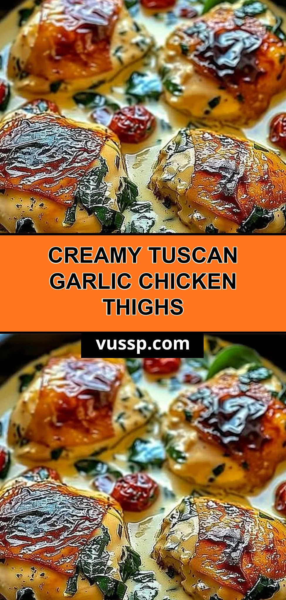 Creamy Tuscan Garlic Chicken Thighs