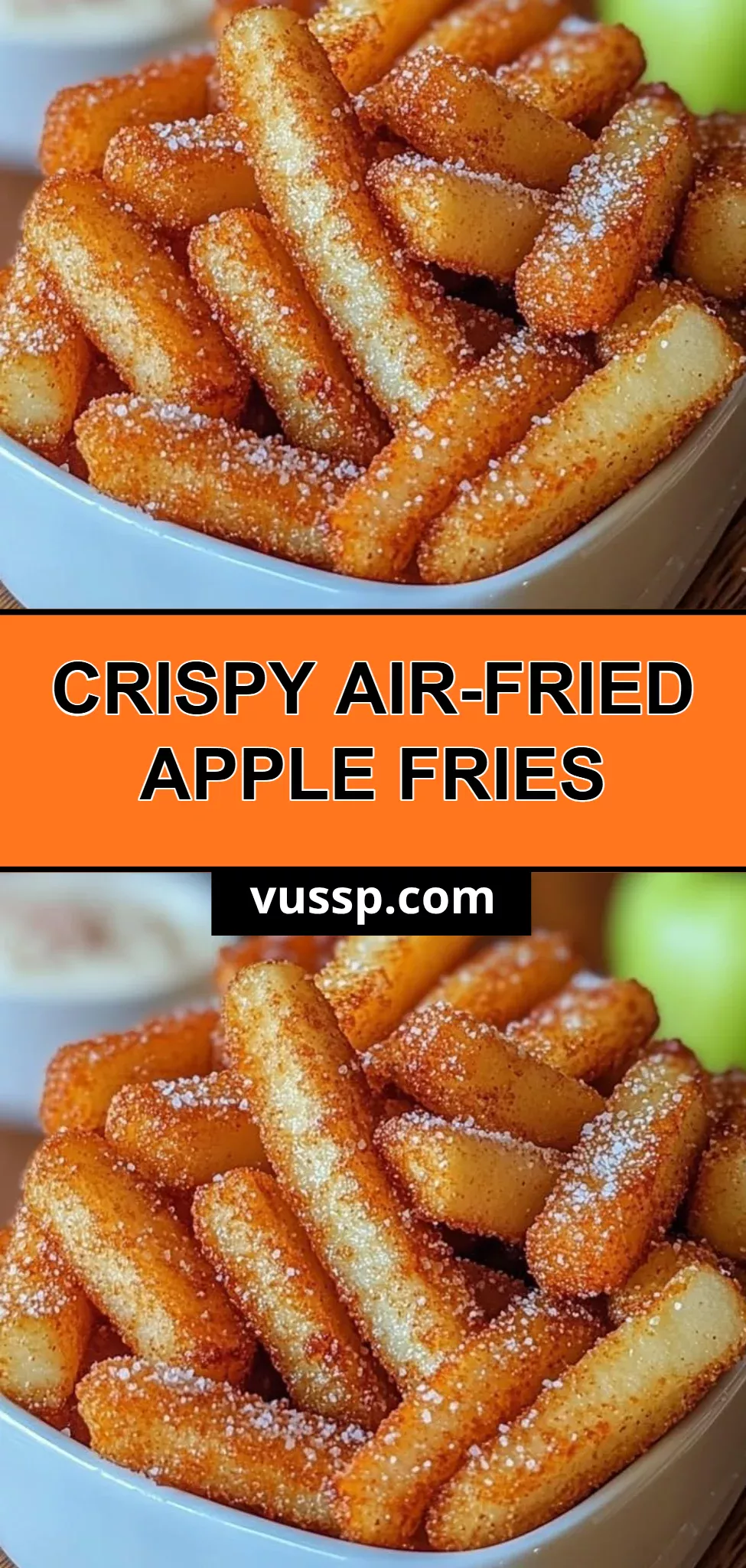 Crispy Air-Fried Apple Fries