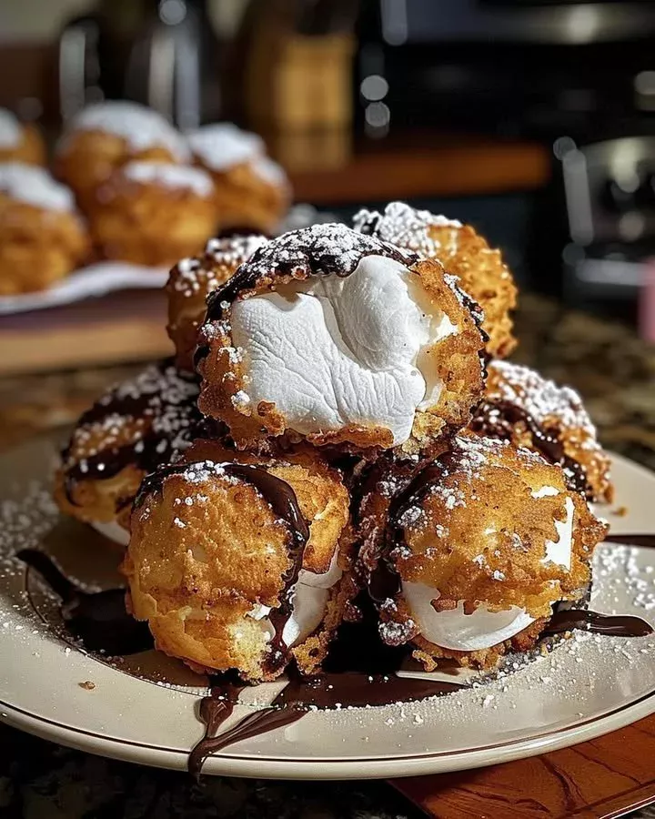 Crispy Fried S’mores Bombs