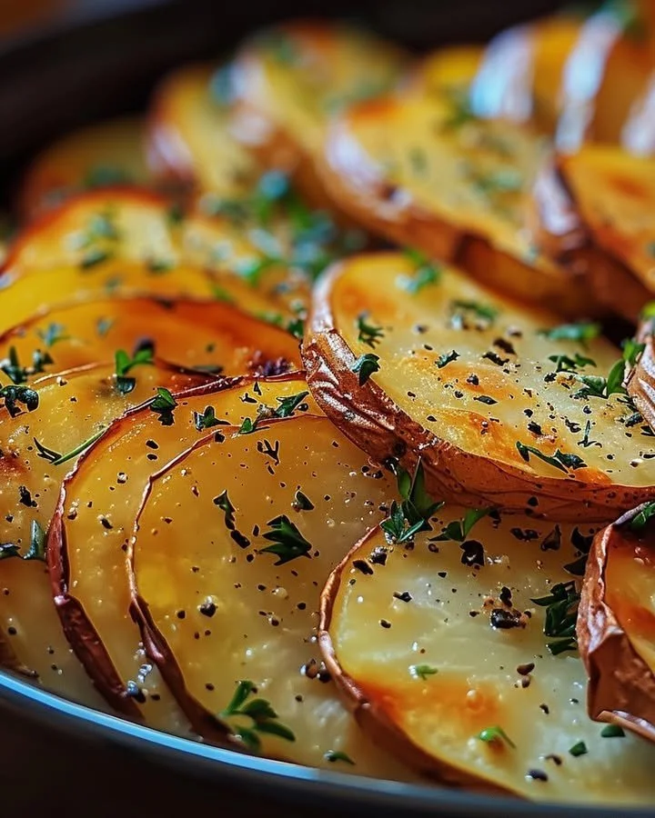 Crispy Sliced Baked Potatoes