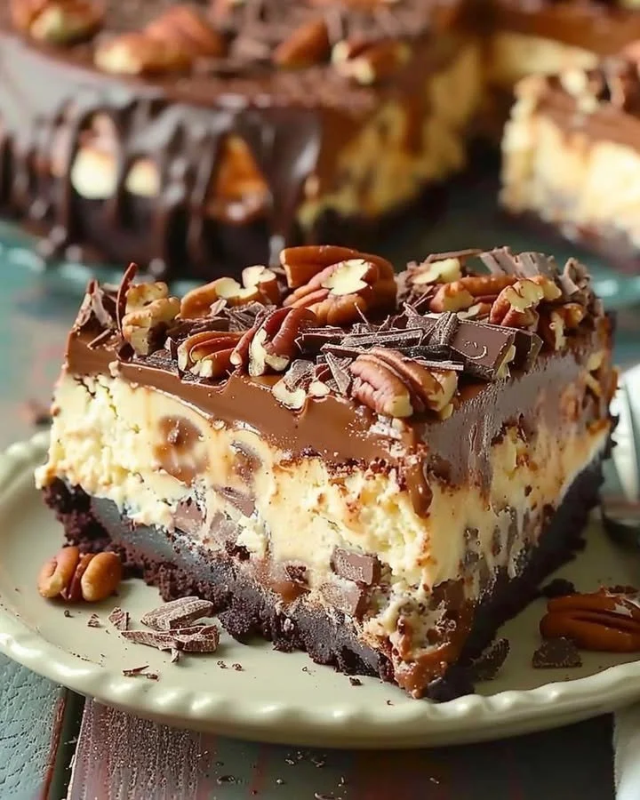 Decadent German Chocolate Cheesecake