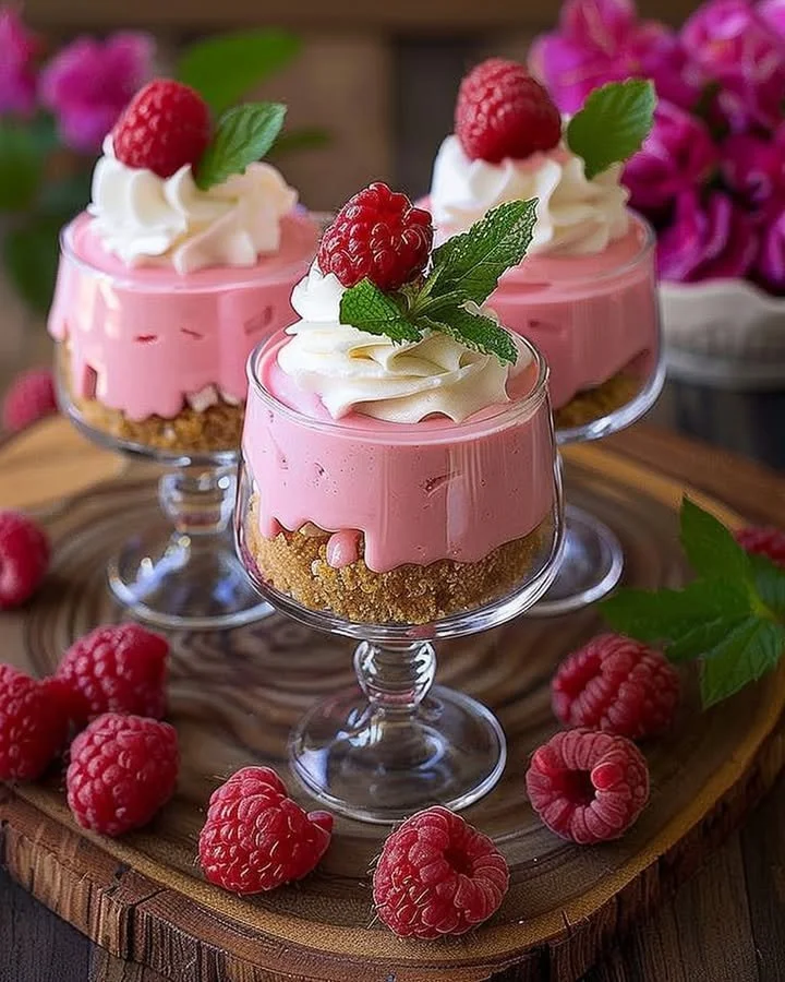 Decadent Raspberry Mousse Cheesecake