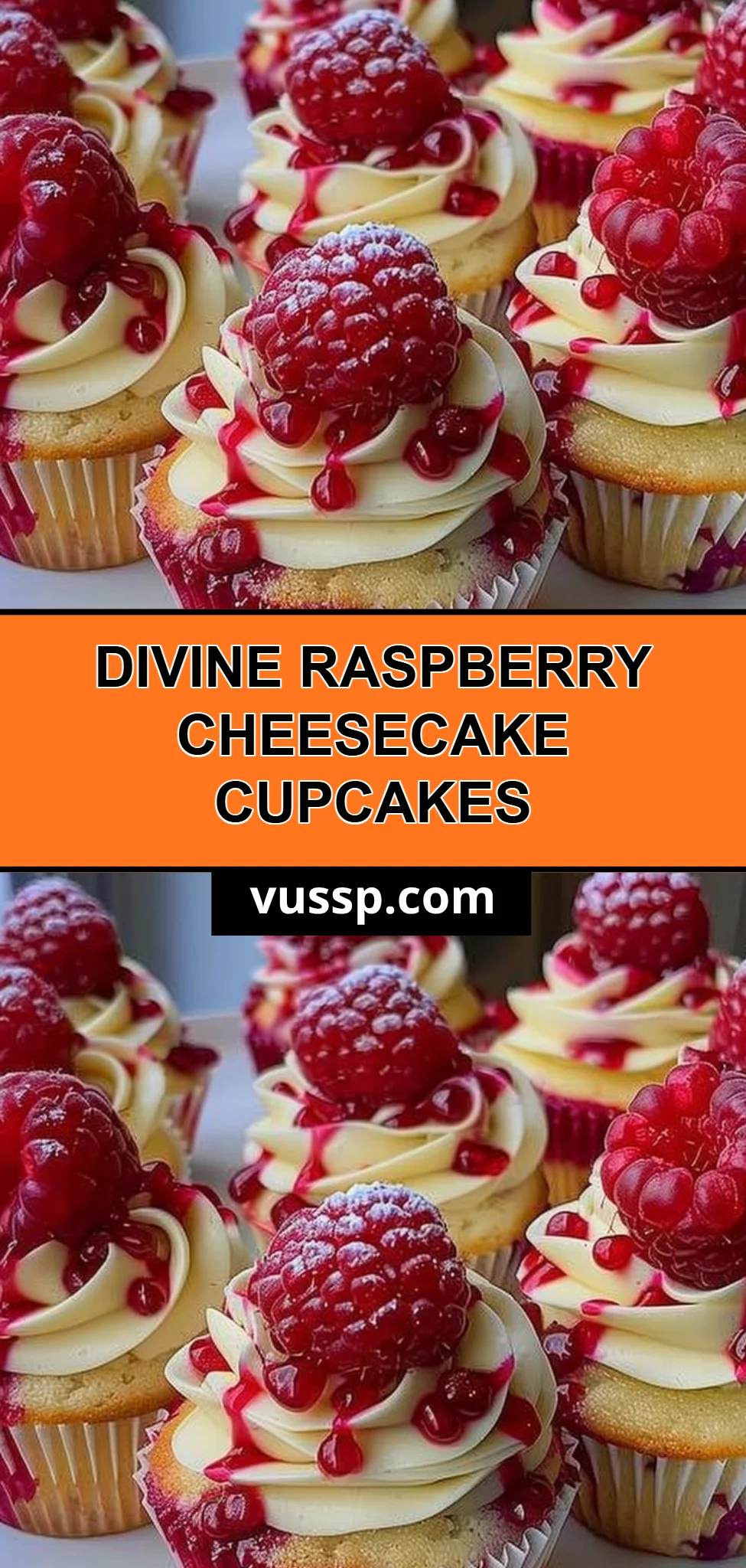 Divine Raspberry Cheesecake Cupcakes