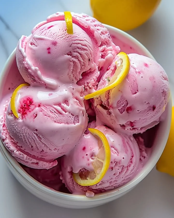 Dreamy Pink Lemonade Ice Cream