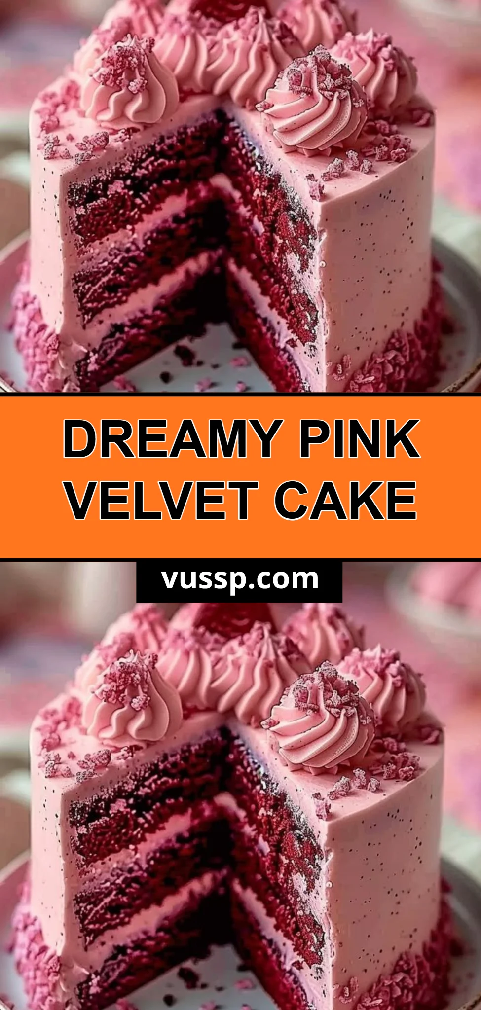 Dreamy Pink Velvet Cake