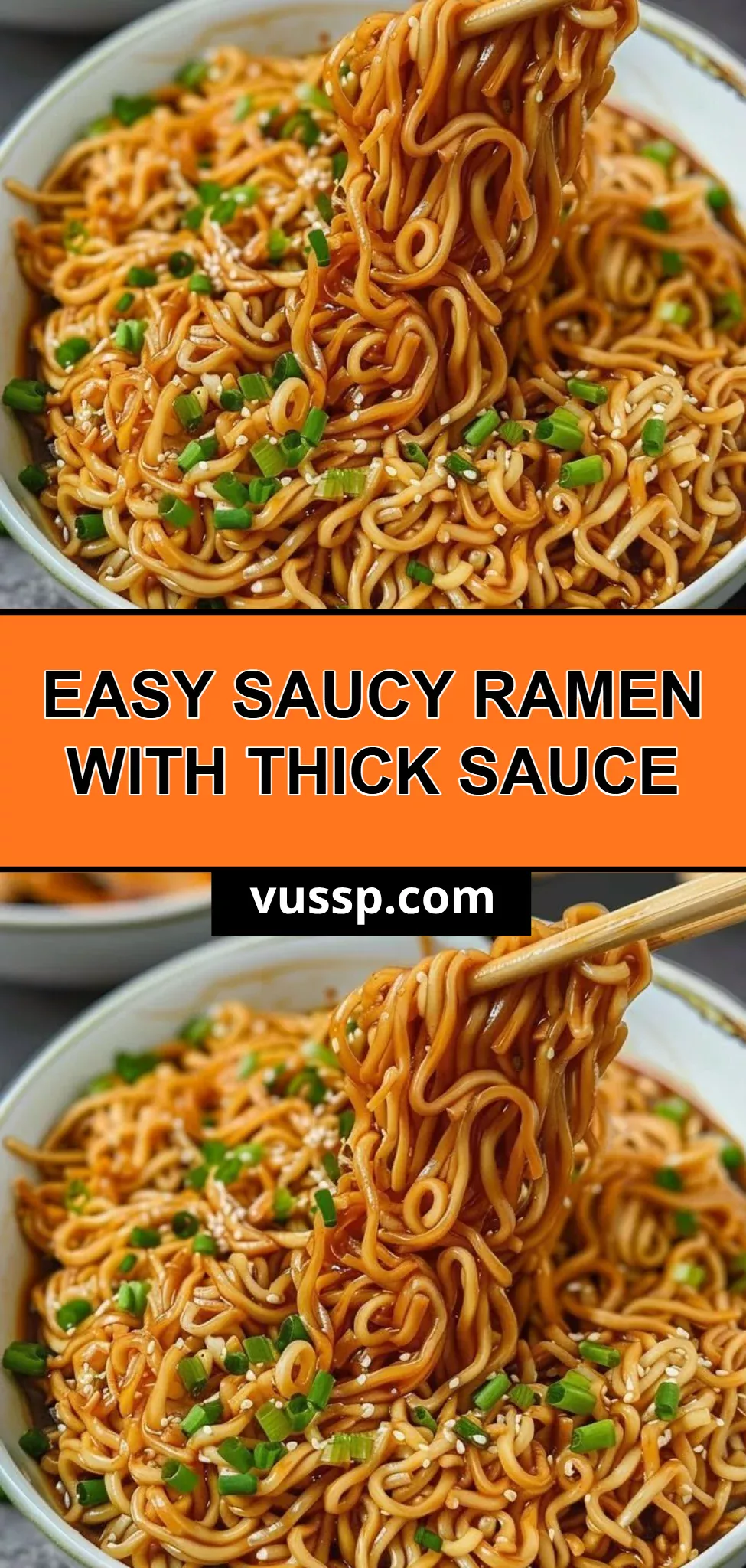 Easy Saucy Ramen with Thick Sauce