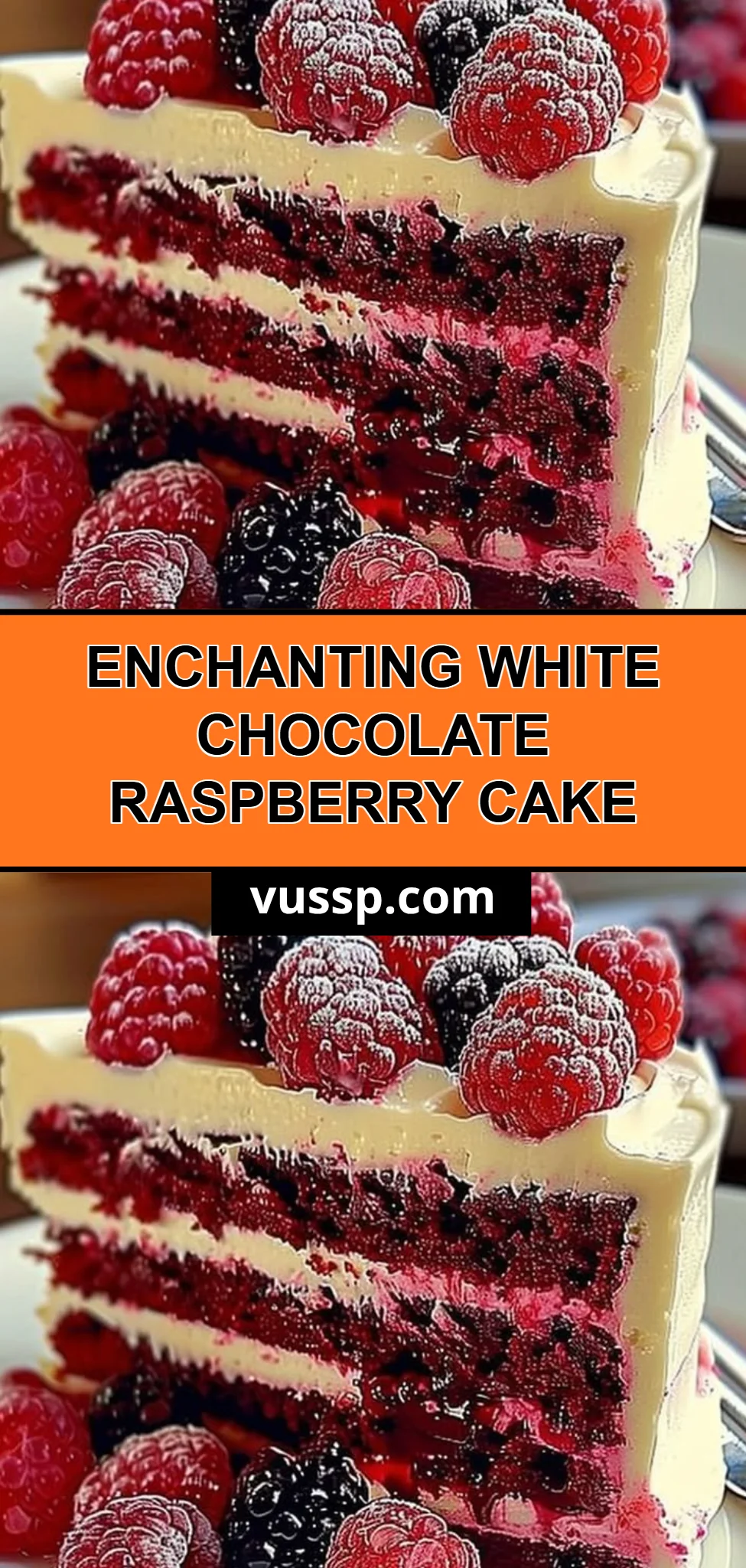 Enchanting White Chocolate Raspberry Cake
