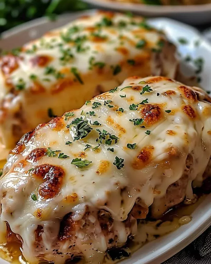 Garlic Parmesan Chicken Meatloaf