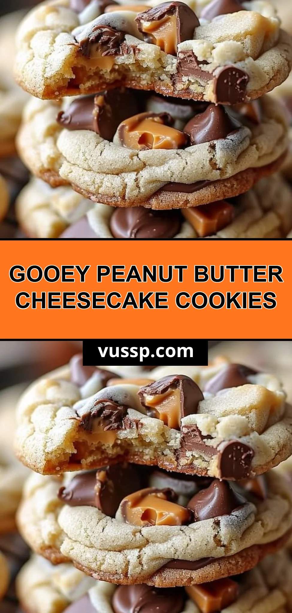 Gooey Peanut Butter Cheesecake Cookies