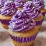 Grape Soda Cupcake Delights with vibrant purple frosting and soda-inspired design.